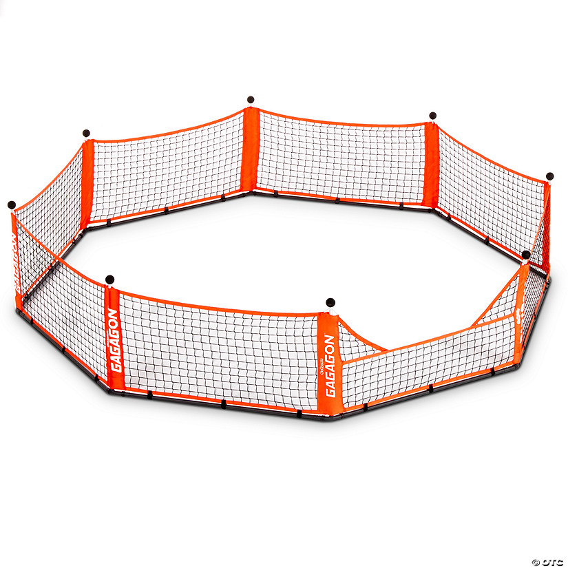 GoSports Gagagon 10 ft Gaga Ball Pit - Portable Indoor/Outdoor Game Set - Includes 2 Balls and Carrying Case Image