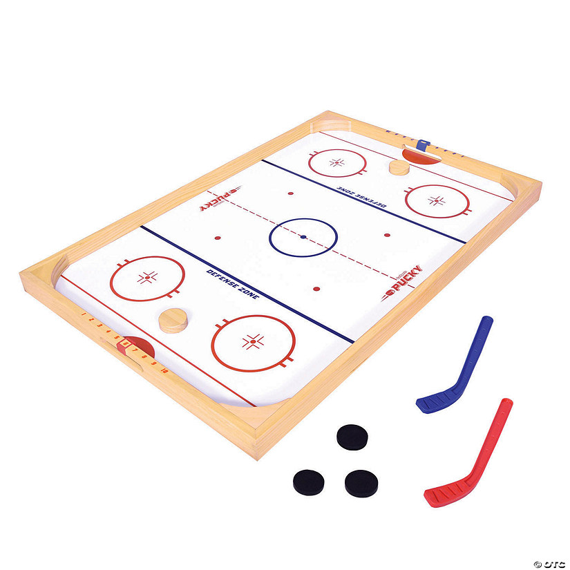 GoSports Ice Pucky Wooden Table Top Hockey Game  Image
