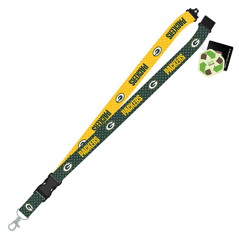 Green Bay Packers RPET Sustainable Material Lanyard Image