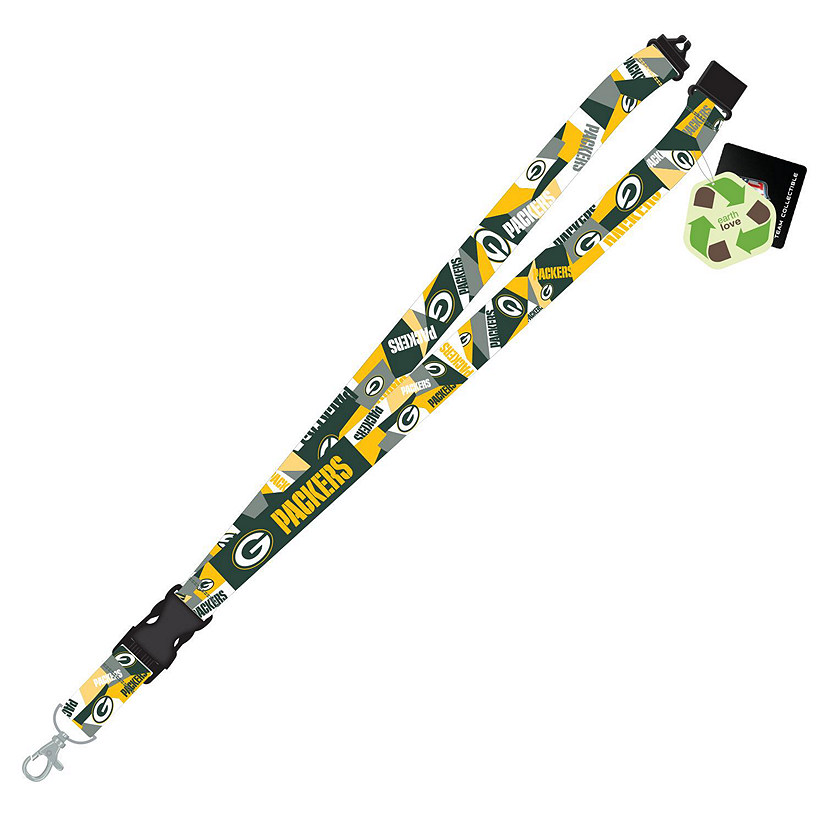 Green Bay Packers RPET Sustainable Material Lanyard Image