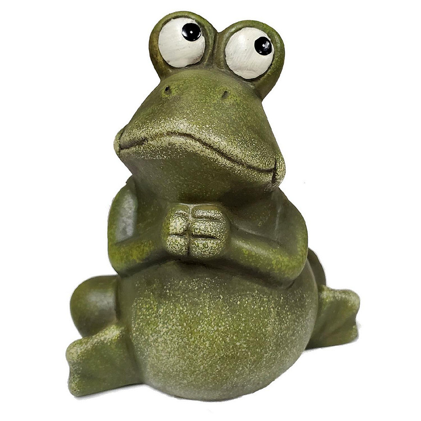 Green Frog Praying Porcelain Figurine Home Decoration New Image