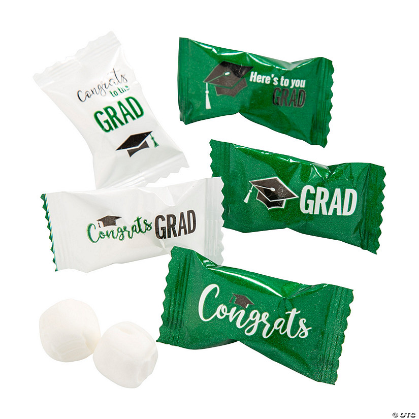 Green Graduation Buttermints - 108 Pc. Image