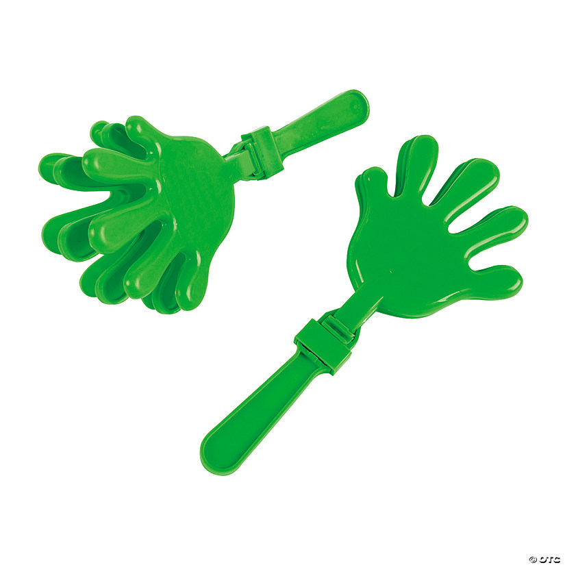 Green Hand Clappers - 12 Pc. Image