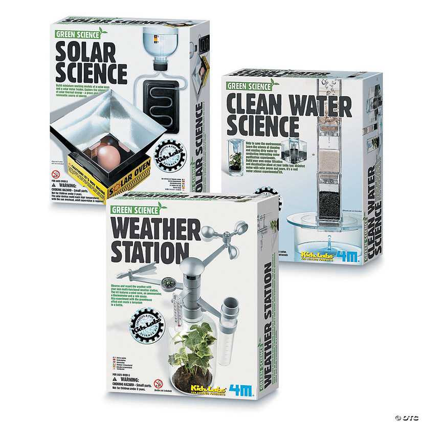 Green Science Kits Set of 3