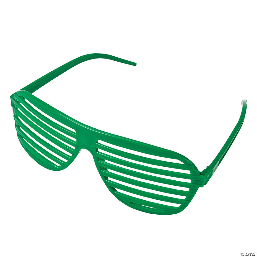 Green Shutter Glasses - 12 Pc. Image