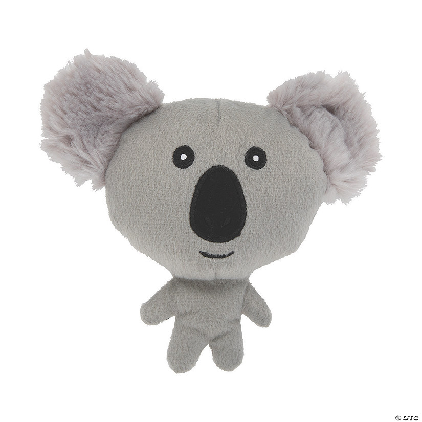 Grey Stuffed Round Koalas - 12 Pc. Image