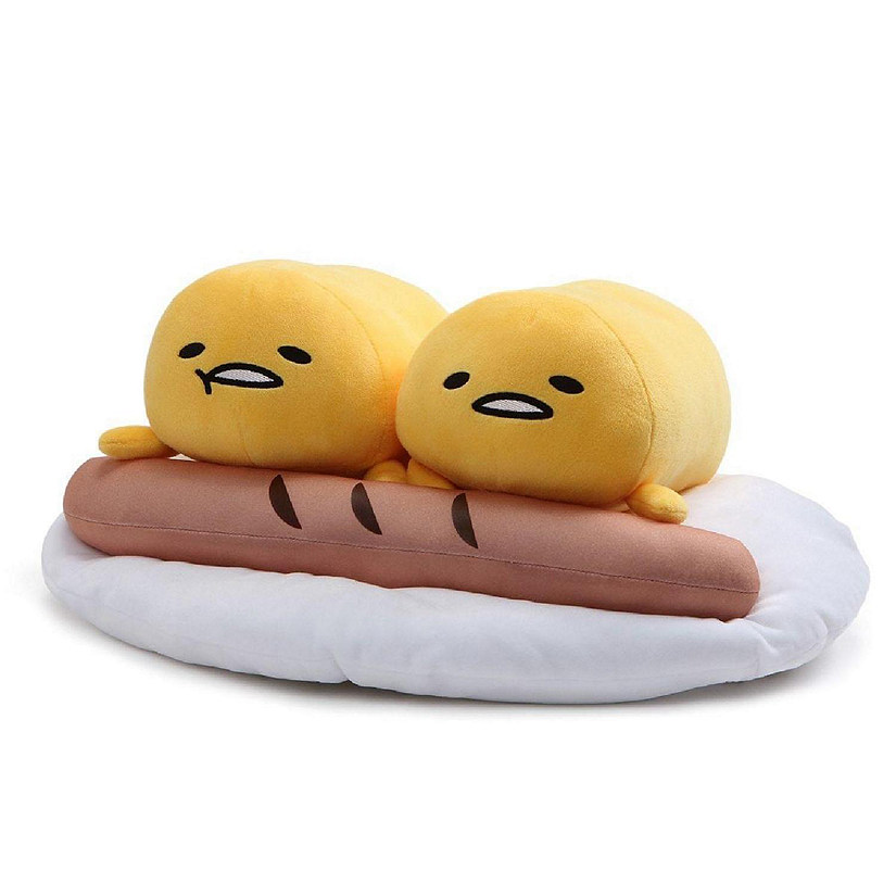 Gudetama 8.5" Plush: Two Lazy Eggs and Sausage Image