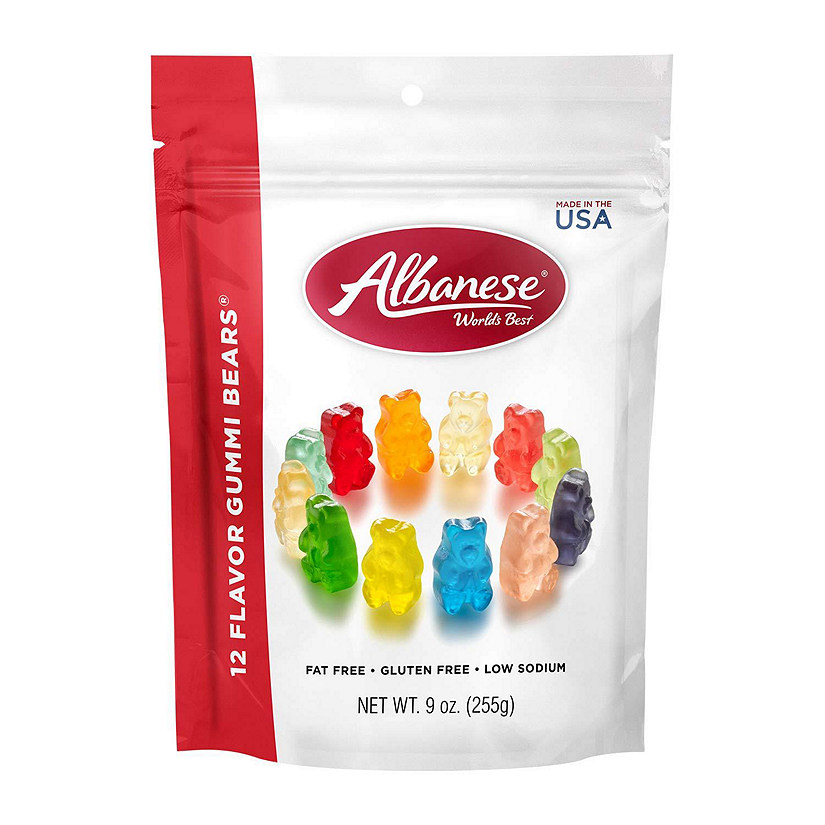 Gummi Bears World's Best 12 Flavor, 9 oz (Case of 6) Image