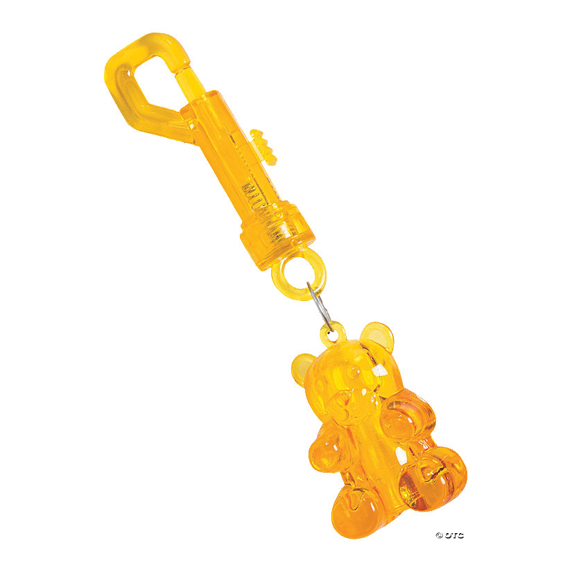 Gummy Teddy Bear Backpack Clip Keychains - 12 Pc. Image
