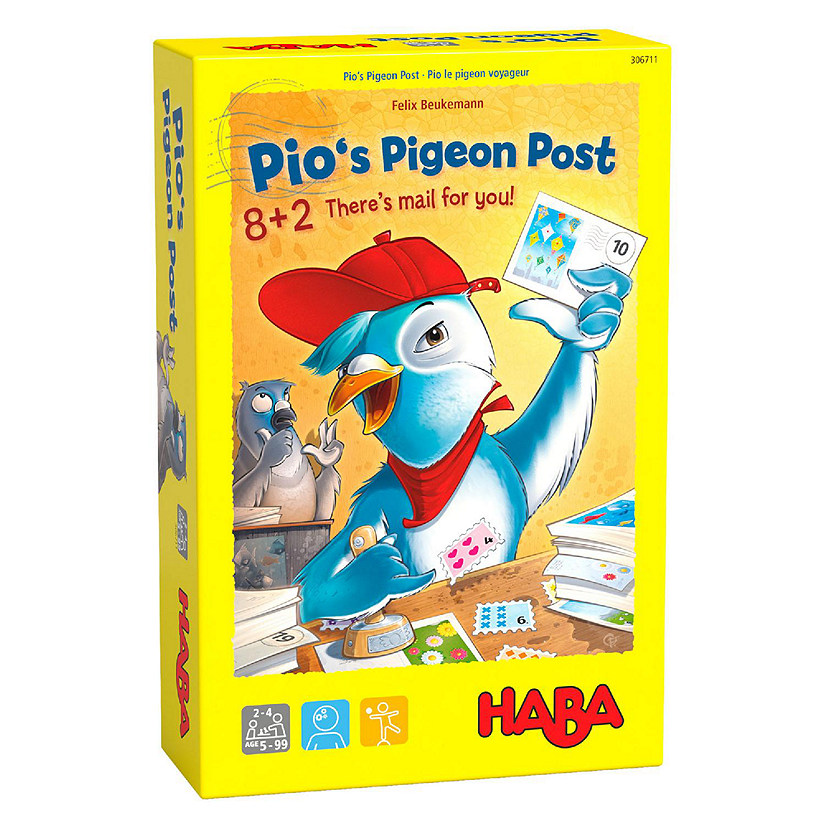 HABA Pio's Pigeon Post - 8+2 There's Mail for You - A Fun Arithmetic Game for Ages 5+ Image