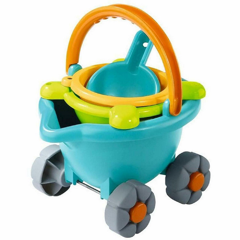 HABA Sand Bucket Scooter - 4 Piece Nesting Beach Toy Set for Toddlers Image