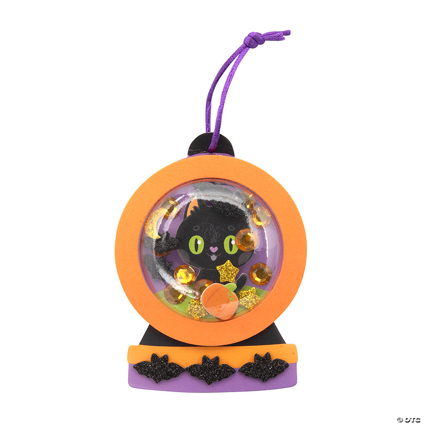 Halloween Black Cat Shaker Scene Craft Kit - Makes 12 Image