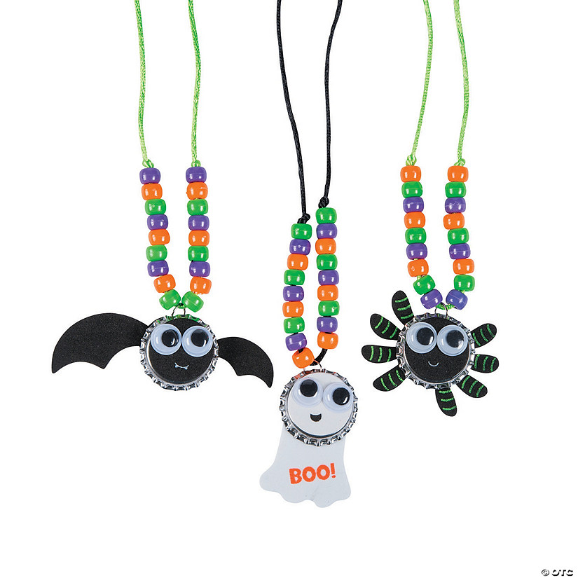 Halloween Bottle Cap Necklace Craft Kit