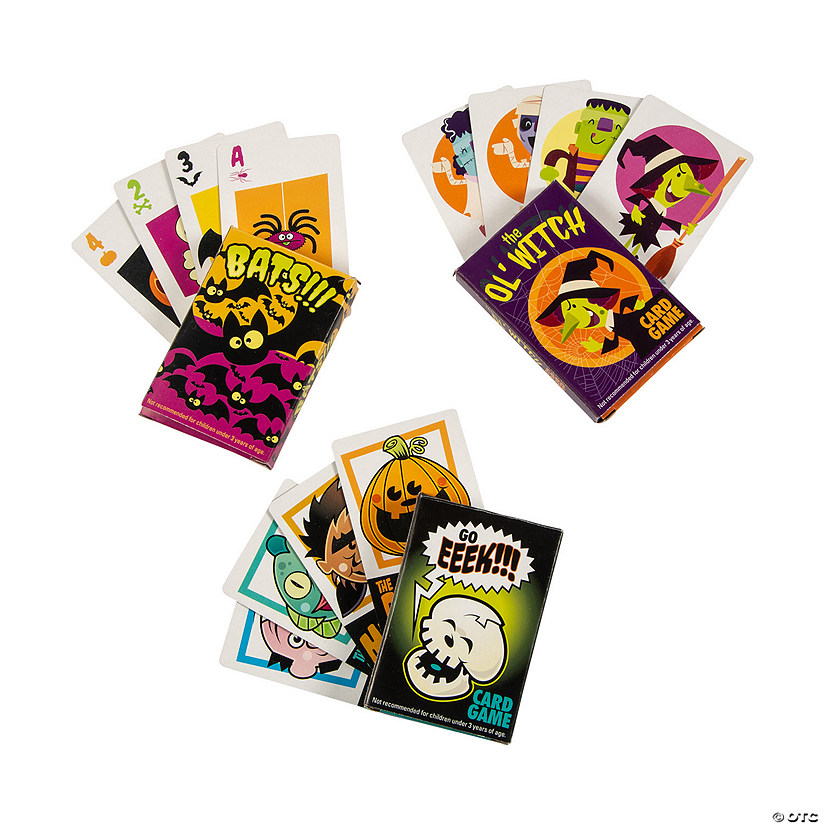 Halloween Card Game Set - 24 Decks Image