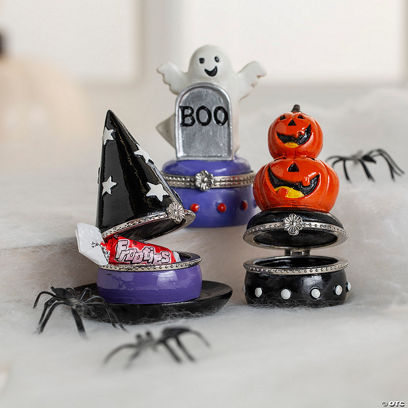 Halloween Hinged Boxes - 3 Pc. Image