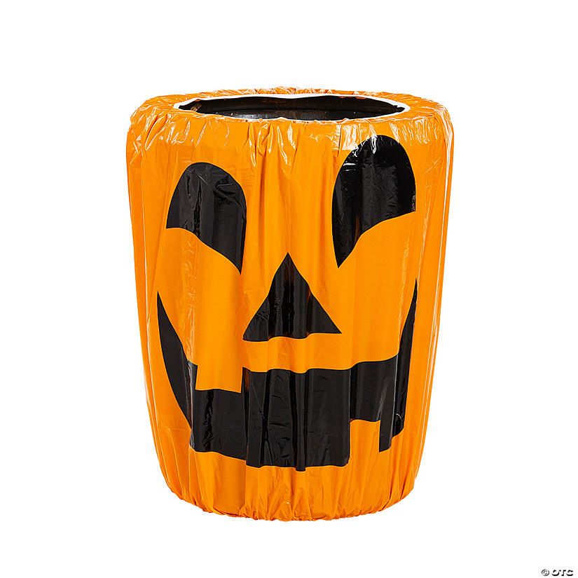 Halloween Jack-O&#8217;-Lantern Trash Can Cover Image