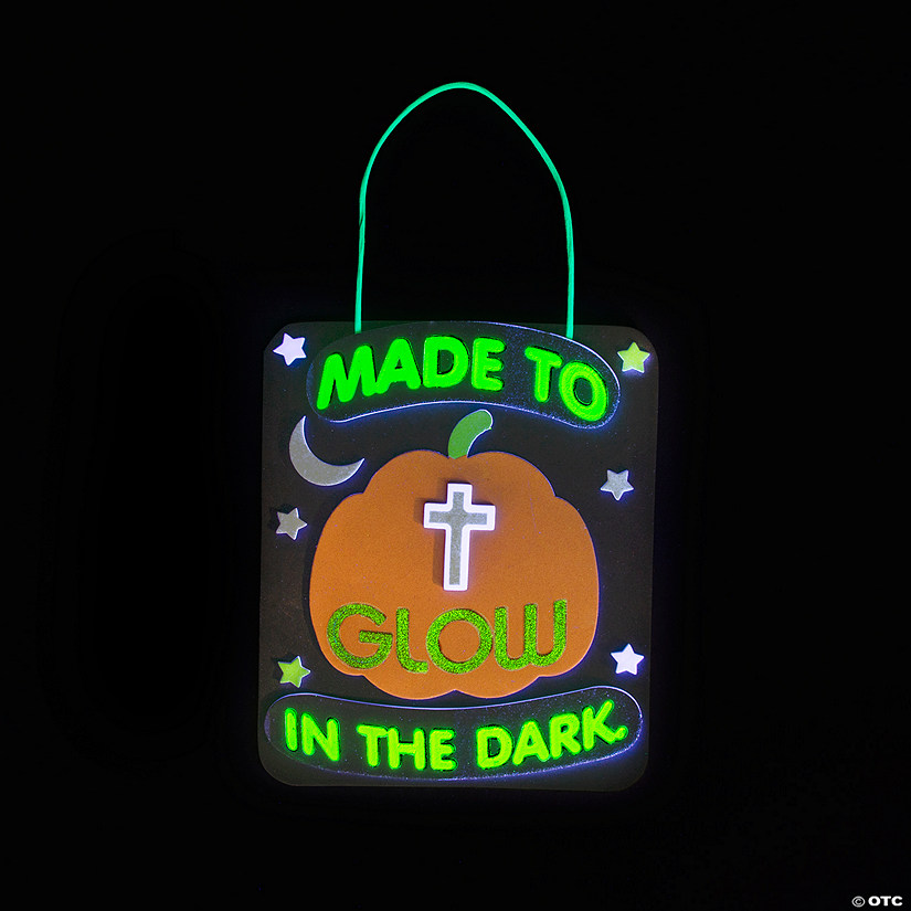 Halloween Made to Glow in the Dark Religious Fall Craft Kit - Makes 12 Image