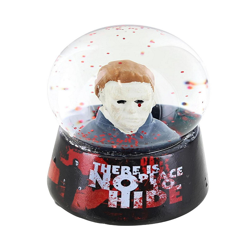 Halloween Michael Myers "No Place To Hide" Mini Snow Globe  3 Inches Tall Image