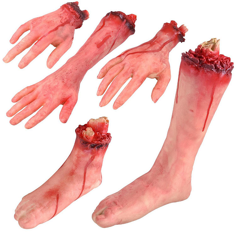 Halloween Severed Hands Feet Props Image