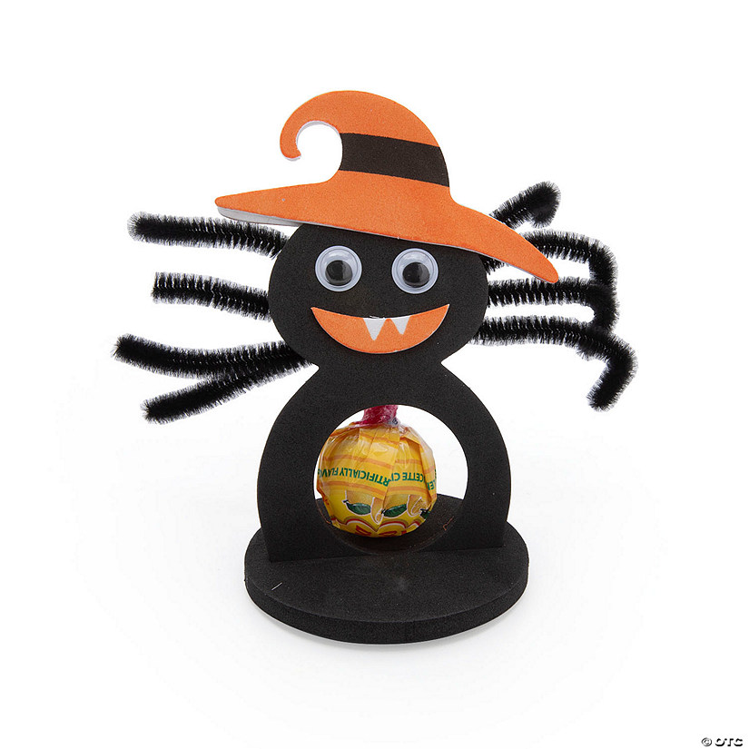 Halloween Spider Lollipop Craft Kit - Makes 12 Image