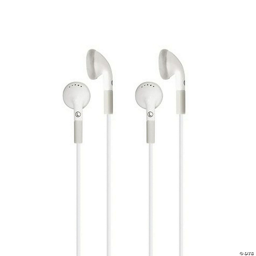 HamiltonBuhl Ear Buds, In-Line Microphone and Play/Pause Control, Pack of 2 Image