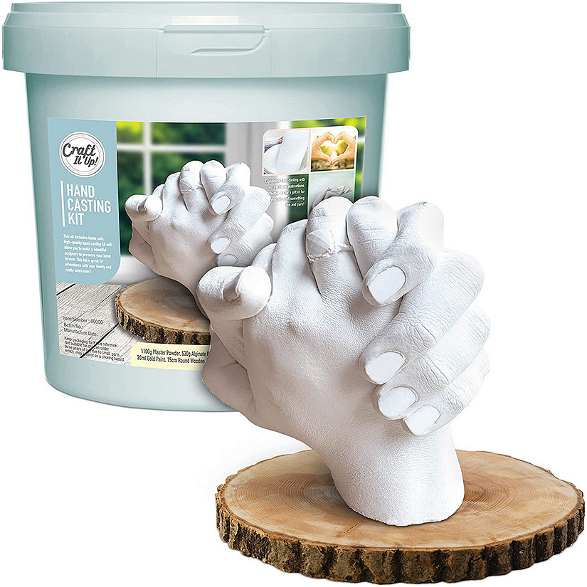 Hand Casting Kit by Craft It Up! DIY Plaster Molding Sculpture Kit, Hand Holding Craft for Adults Image