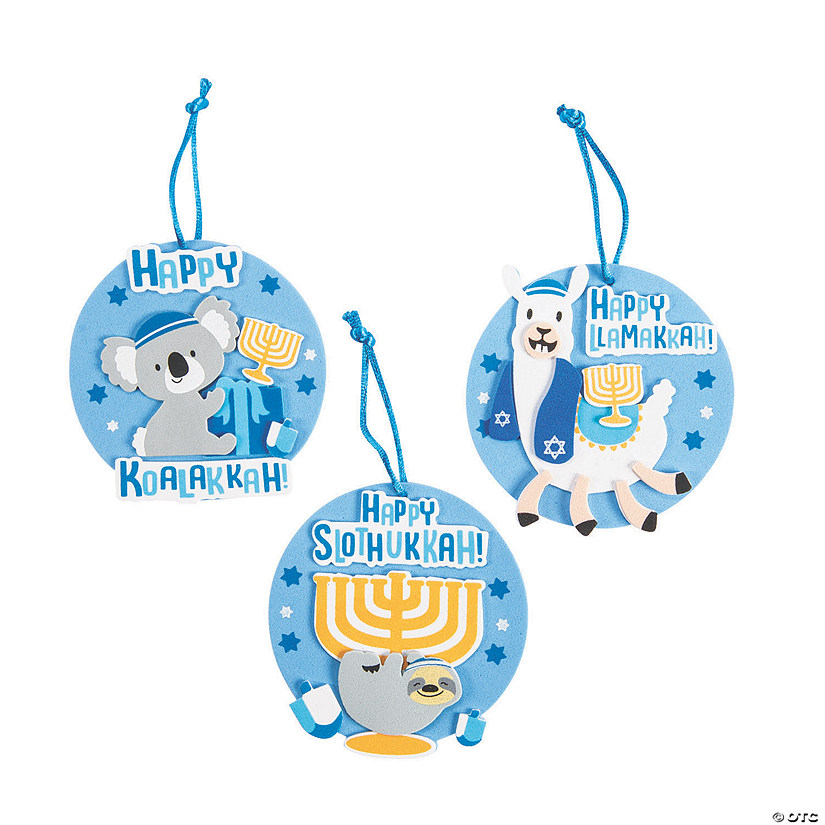 Hanukkah Animal Ornament Craft Kit - Makes 12 Image