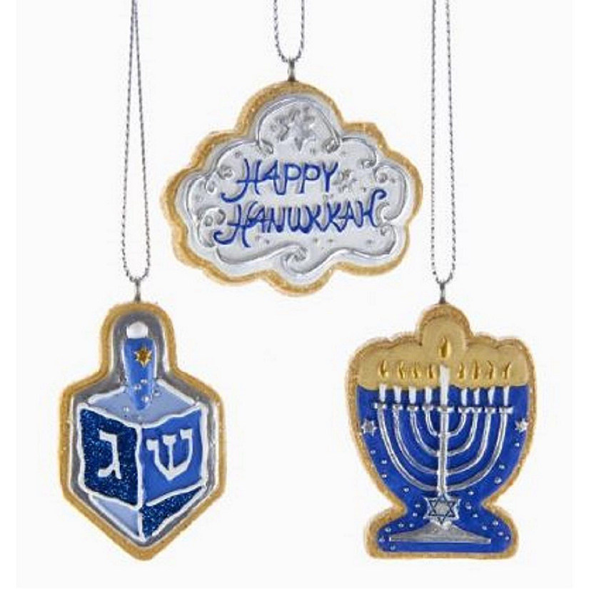 Hanukkah Ornaments 6 Piece Set D3692 New Image