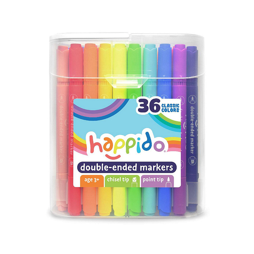Happido Double-Ended Markers 36 Colors Image