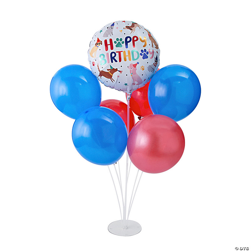 Happy Birthday Dogs Balloon Centerpiece Kit - 28 Pc. Image