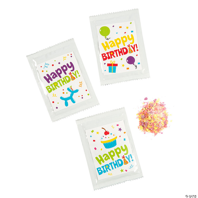 Happy Birthday Popping Candy with Stickers Kit - 36 Pc. Image
