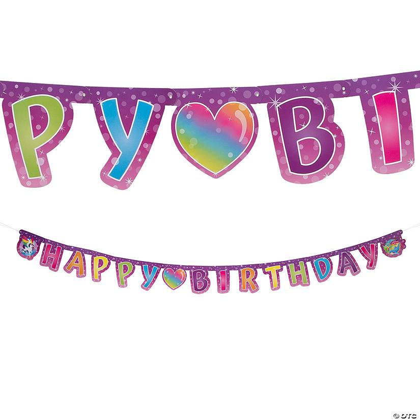 Happy Birthday Rainbow Sparkle Banner Image