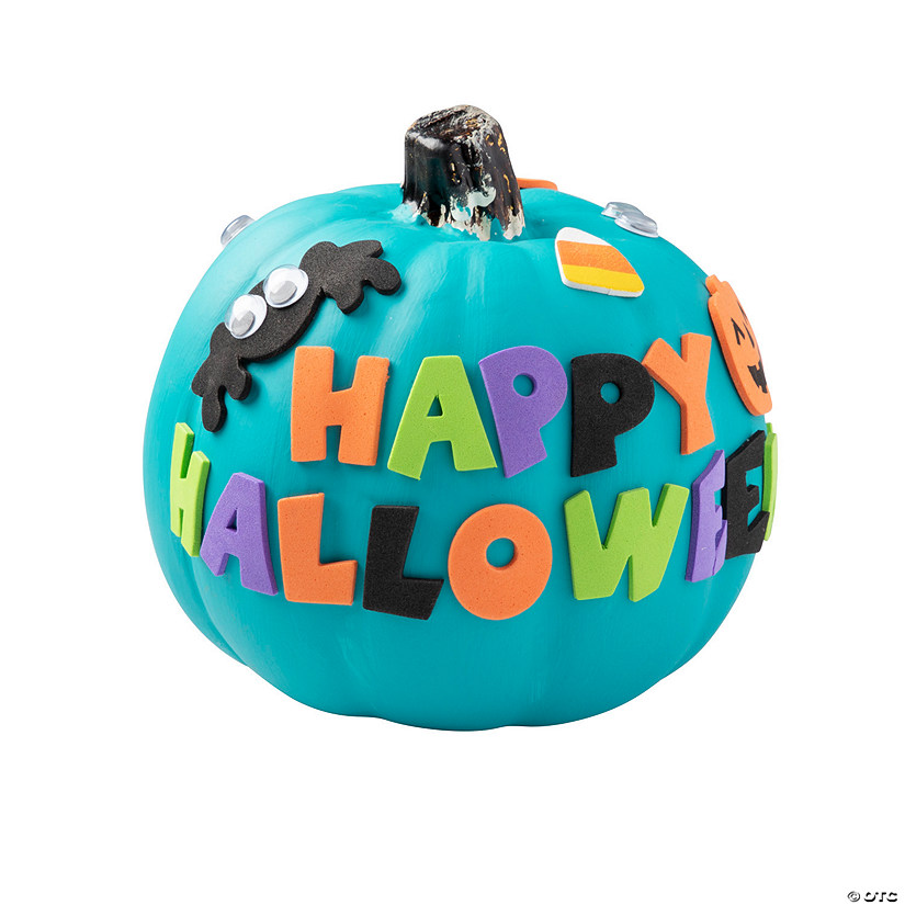 Happy Halloween Pumpkin Decorating Craft Kit - Makes 12 Image