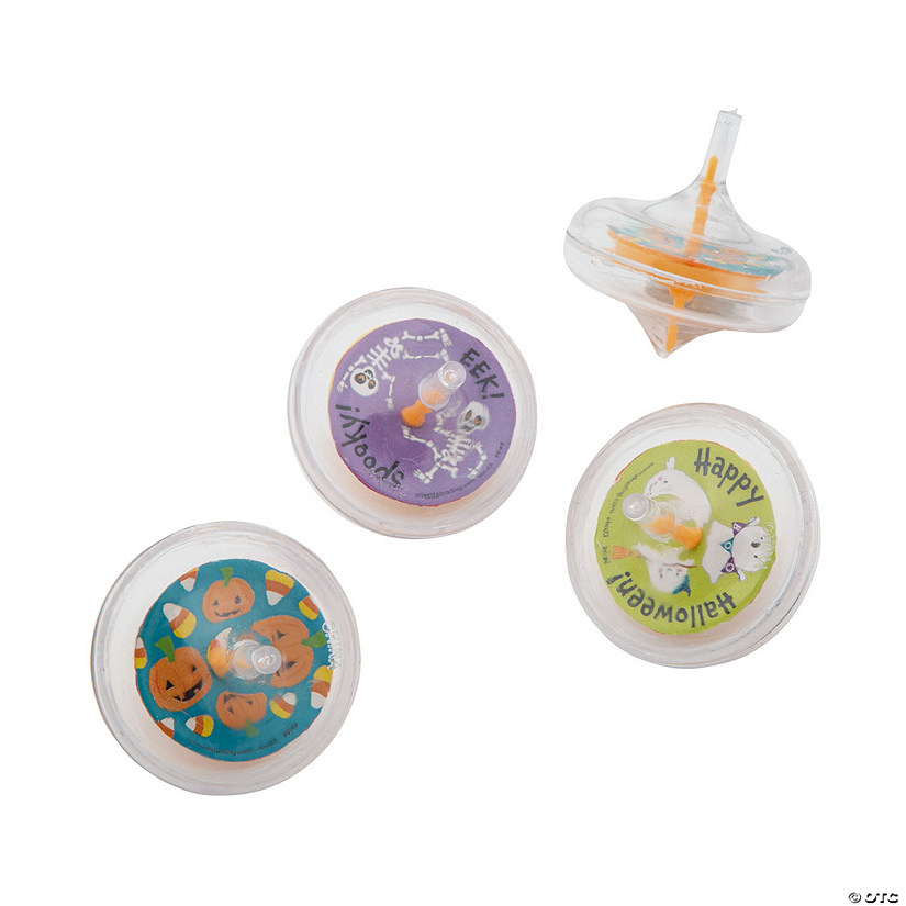Happy Halloween Silly Spin Tops - 12 Pc. Image