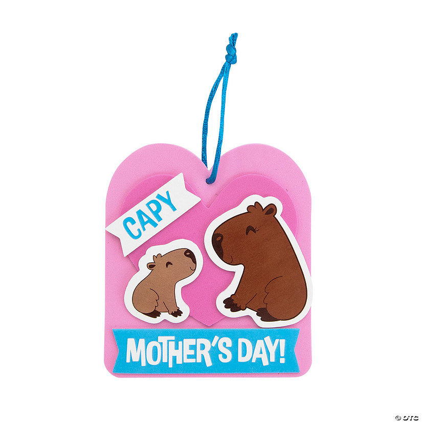 Happy Mother&#8217;s Day Capybara Ornament Craft Kit - Makes 12 Image