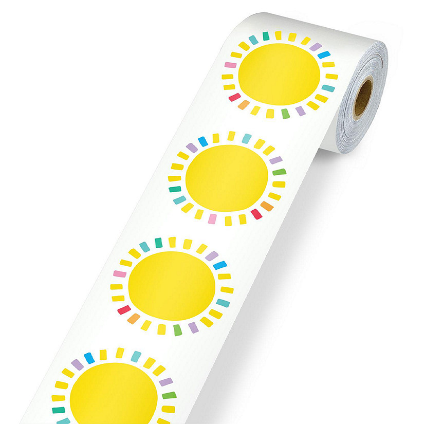 Happy Place Sunshine Rolled Straight Bulletin Board Borders Image