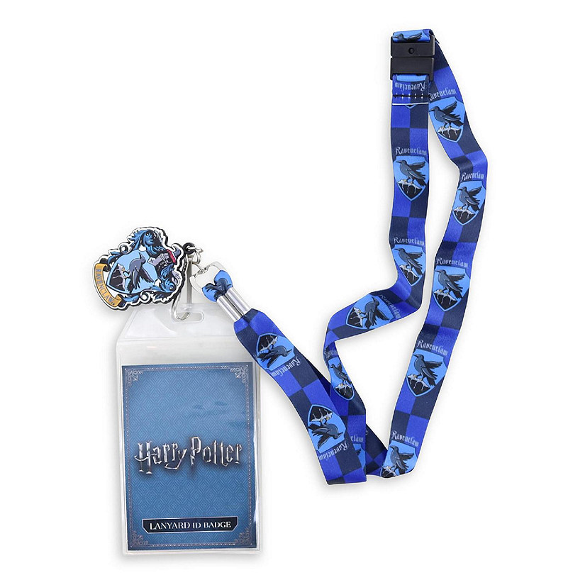 Harry Potter Ravenclaw 22-Inch Lanyard With ID Badge Holder and Crest Charm Image