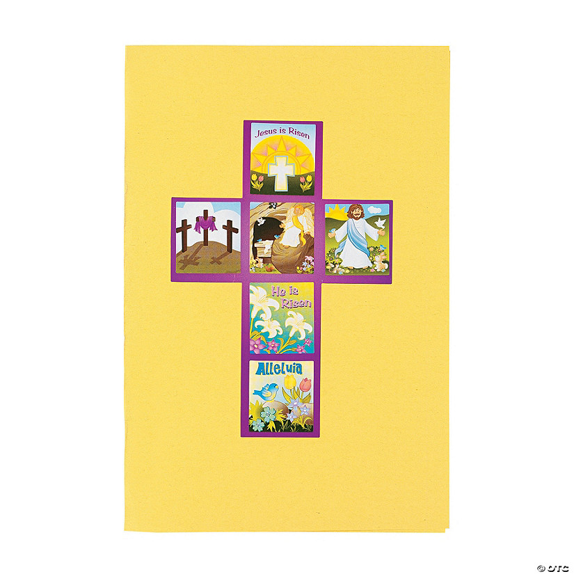 &#8220;He Lives!&#8221; Cross Stickers - 12 Pc. Image