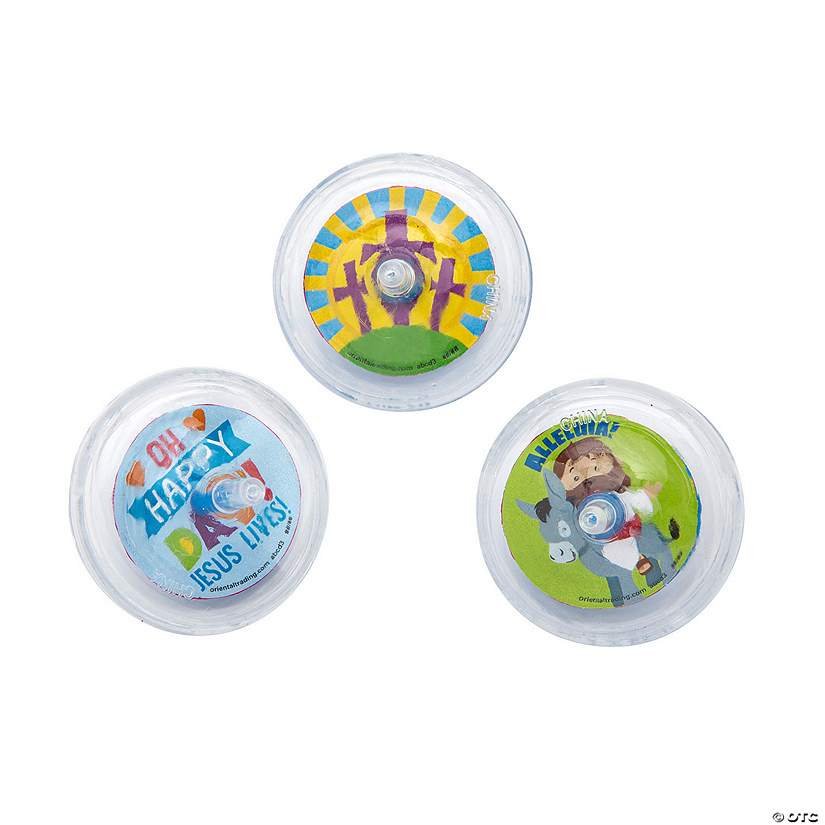 He Lives Spin Tops - 12 Pc. Image