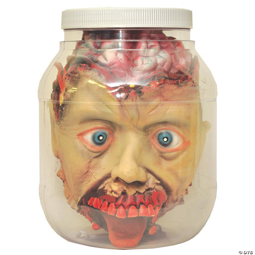 Head in Jar Halloween Decoration Image