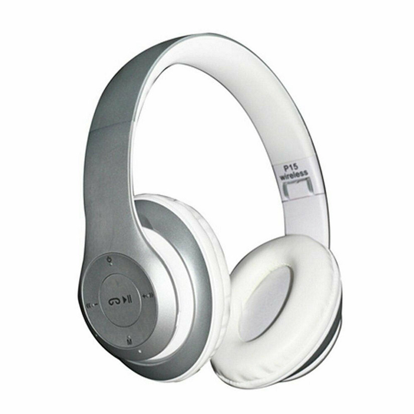 HeadGear Bluetooth Headphones Wireless Headphones Silver Image