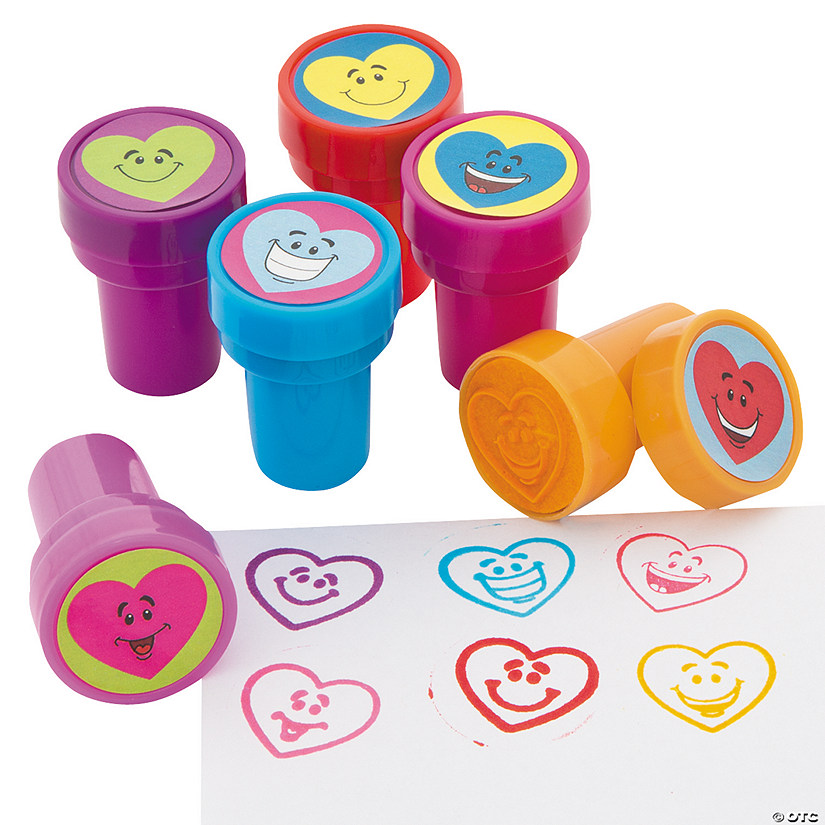 Heart Smile Face Stampers - 24 Pc. Image