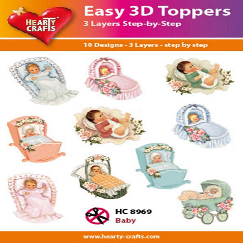 Hearty Crafts Easy 3D Toppers Baby Image