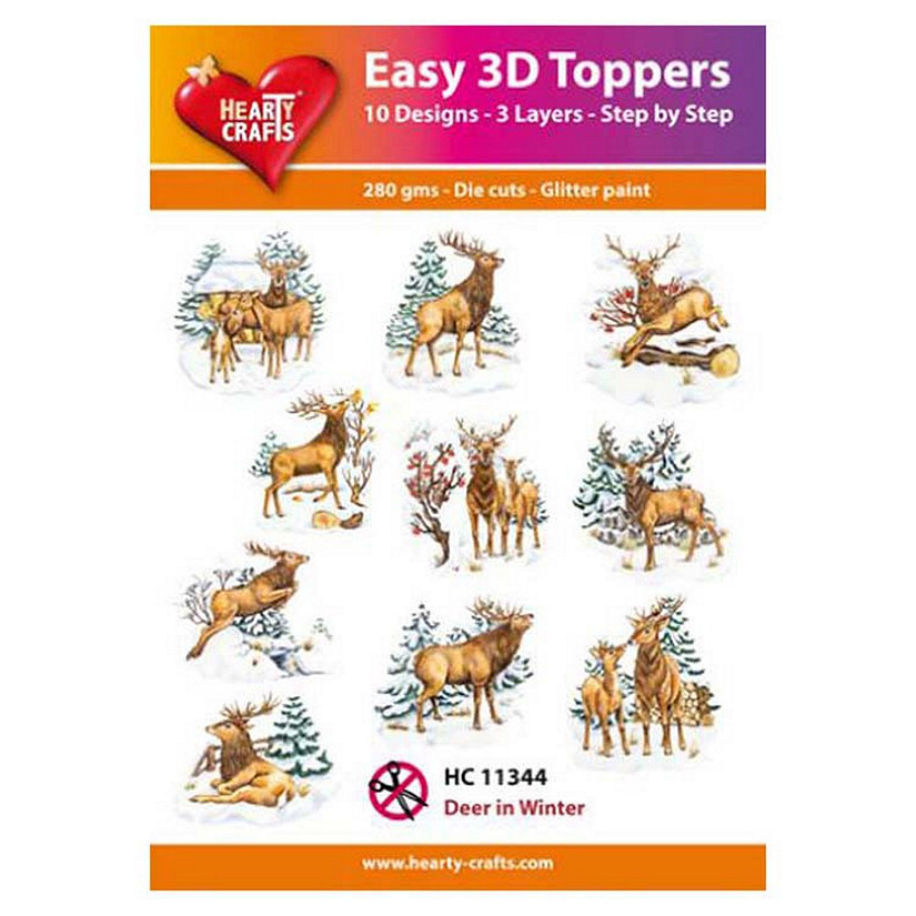 Hearty Crafts Easy 3D Toppers   Deer In The Window Image