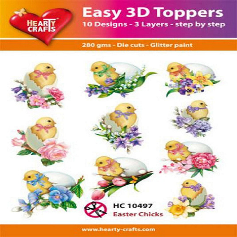 Hearty Crafts Easy 3D Toppers Easter Chicks Image