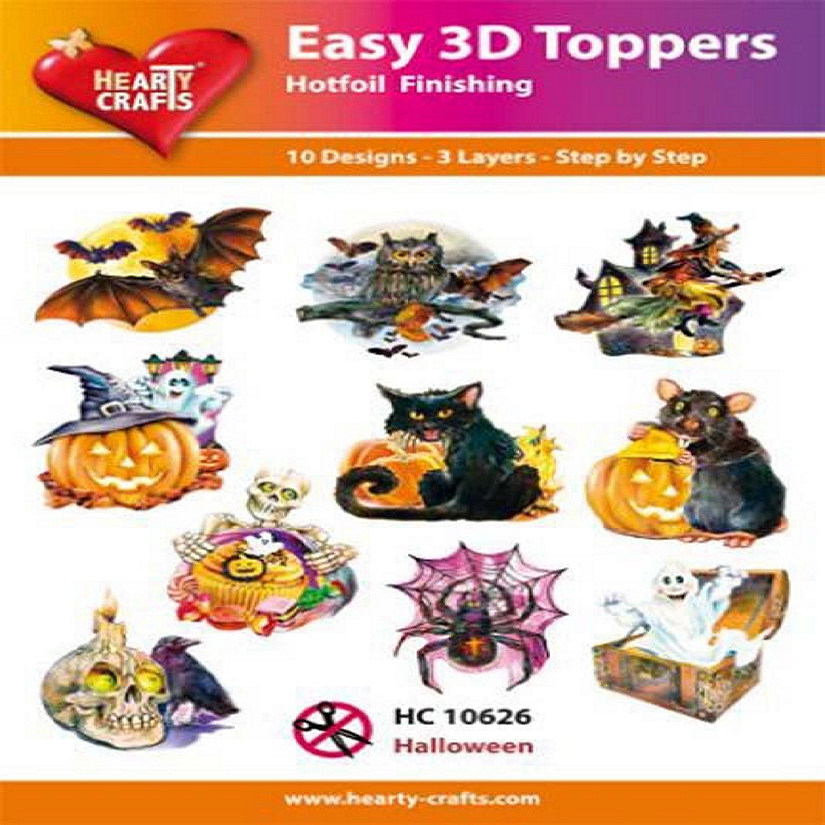 Hearty Crafts Easy 3D Toppers  Halloween Image