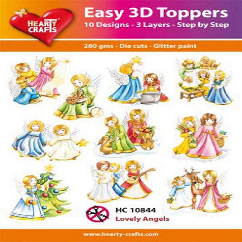 Hearty Crafts Easy 3D Toppers  Lovely Angels Image
