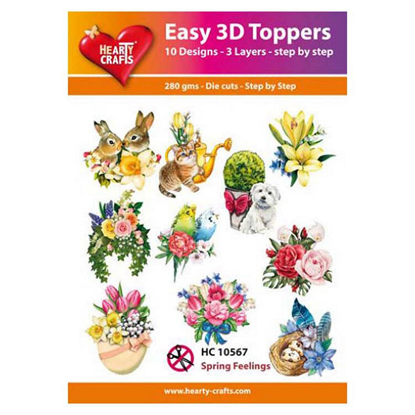 Hearty Crafts Easy 3D Toppers Spring Feelings Image