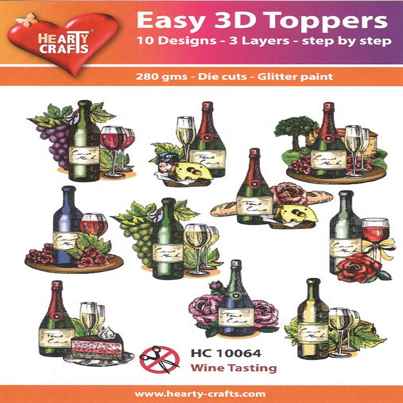 Hearty Crafts Easy 3D  Wine Tasting Image