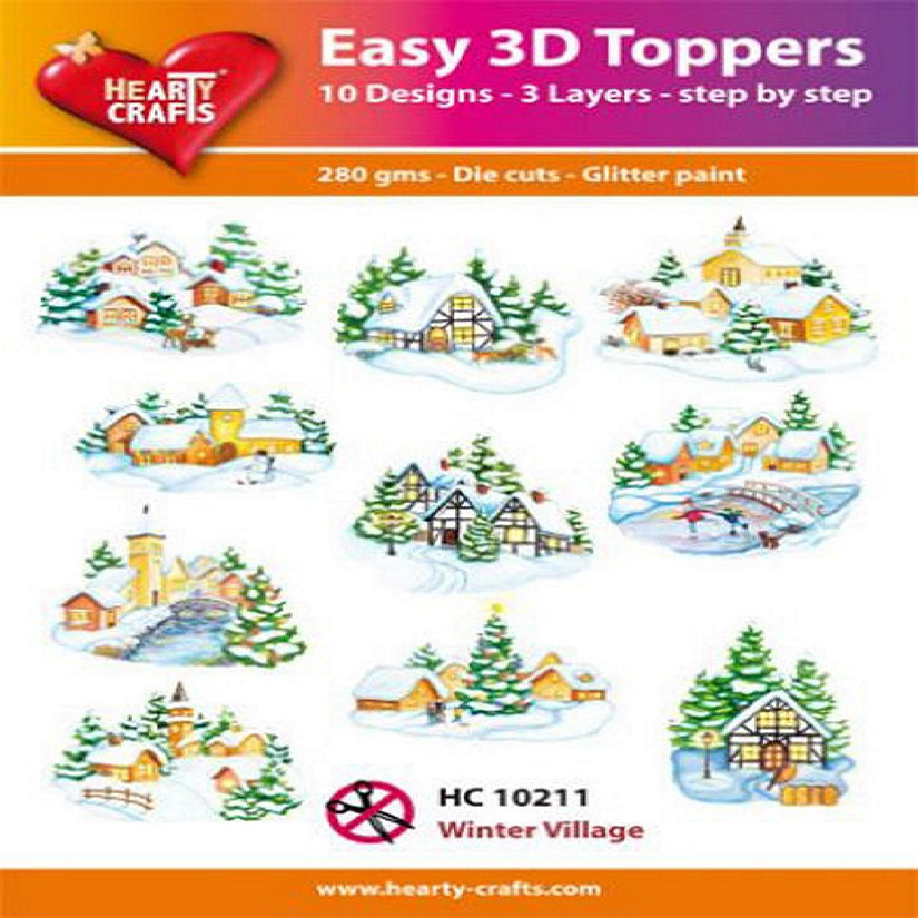 Hearty Crafts Easy 3D  Winter Village Image